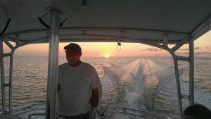 Captain Steve Coulter With Sunset