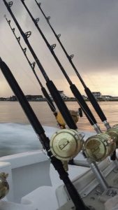 Fishing Poles and Sunset