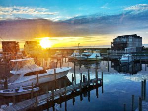 Sunset Over Hatteras Harbor